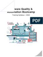 Software Quality & Automation Bootcamp Silabus 2022