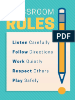 Classroom Rules Poster