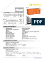 Diesel Engine Data: Lubricating System