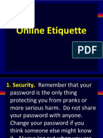 0 Online Etiquette