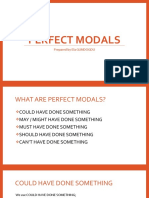 Perfect Modals: Prepared by Ela GUNDOGDU