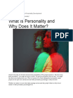 What Is Personality and Why Does It Matter?: Course Outline