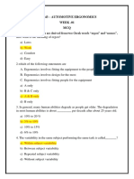 18ae43 - Automotive Ergonomics WEEK - 01 MCQ: B) Work