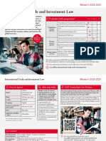 Master's in International Trade and Investment Law