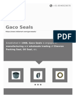 Established in 1988, Gaco Seals Is Engaged in