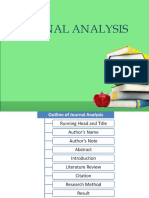 Journal Analysis 1