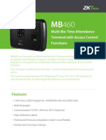 Multi-Bio Time Attendance Terminal With Access Control Functions