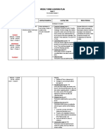 Weekly Home Learning Plan: Day & Time Learning Area Learning Competency Learning Tasks Mode of Delivery