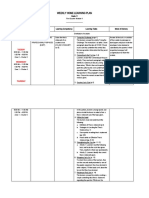 Weekly Home Learning Plan: Day & Time Learning Area Learning Competency Learning Tasks Mode of Delivery