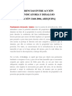 Diferencias Entre Acción Reivindicatoria y Desalojo