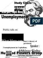 Public Talk On:: Marx's Theory of Persistent Unemployment in Capitalism