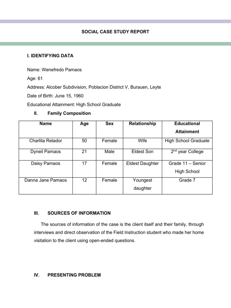 social case study hospital