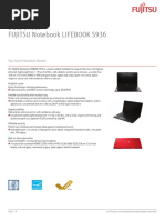 FUJITSU Notebook LIFEBOOK S936: Data Sheet