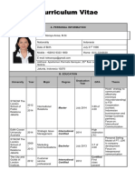 Curriculum Vitae Curriculum Vitae: A. Personal Information