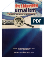 Investigative and Interpretative Journalism An Insight Into Critical and Review Writing