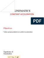 KINEMATICS (5) Uniform Acceleration Sample Problems With Annotatios