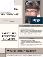 Financial Markets and Services: Rajat Gupta: Insider Trading Case