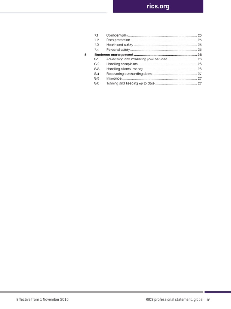RICS Global Professional Statement Guide | PDF | Real Estate Appraisal ...