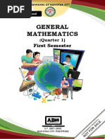 General Mathematics: First Semester