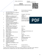 Application For Registration of A Motor Vehicle: Form 20