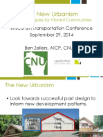 The New Urbanism: Wisconsin Transportation Conference September 29, 2014 Ben Zellers, AICP, CNU-A
