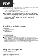 5-Network Security Applications - Email, IPSEC