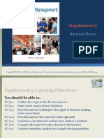 Supplement 5: Decision Theory