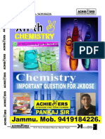 CHEMISTRY 12th IMPORTANT QUESTIONS JKBOSE