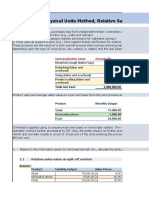 Problem 7.39 Physical Units Method, Relative Sales-Value-at-Split-off Method Comparison