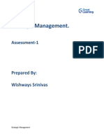 Wishways Strategic Management Individual Project Assessment - 2