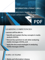 Introduction To MIL Part 4 Key Concepts and Questions To Ask in Media Literacy