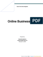 Online Business Plan Template