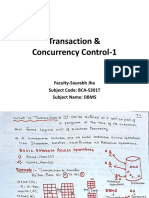Transactions and Concurrency Control-1