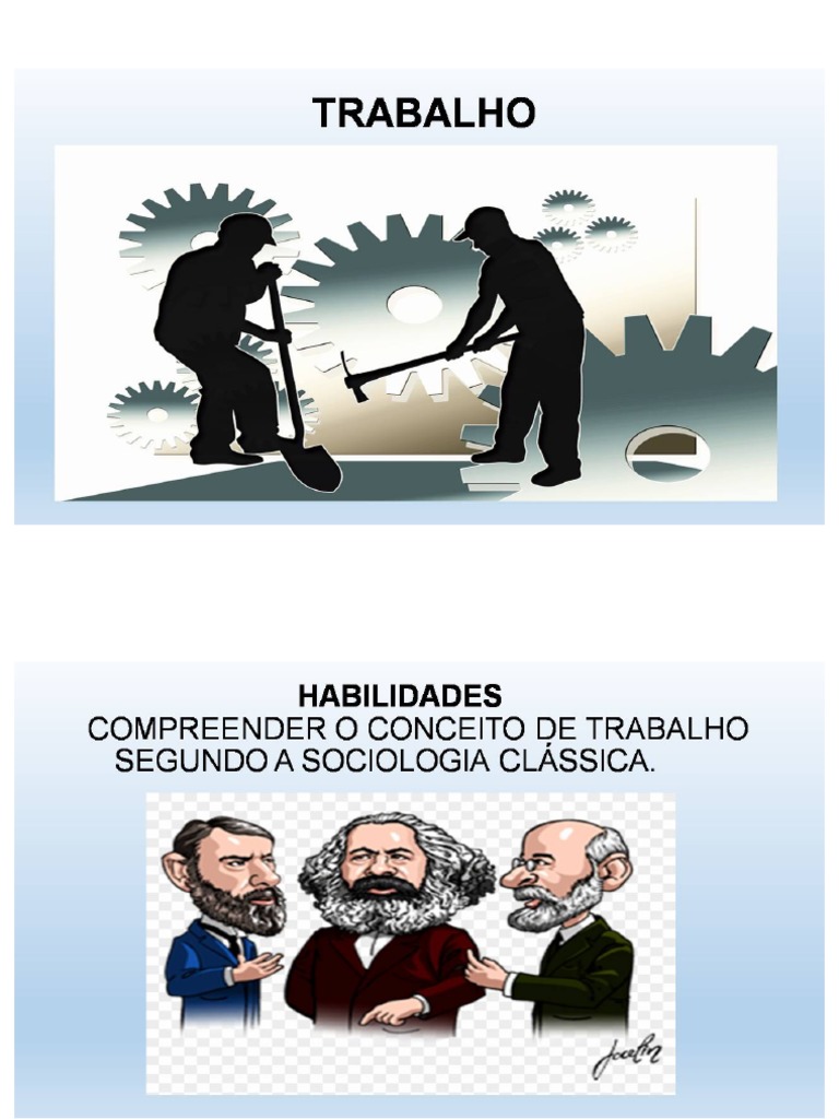 Aula Sociologia - Mundo Do Trabalho 2º Ano | PDF