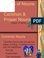 Types of Nouns: Common & Proper Nouns: Project LA Activity