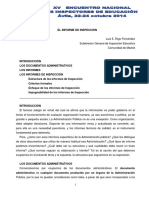 _Artículo - El Informe de Inspección Luis E Iñigo XV Encuentro USIE Avila