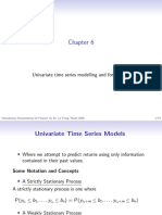 Univariate Time Series Modelling and Forecasting: Introductory Econometrics For Finance' by Dr. Le Trung Thanh 2020 1/73