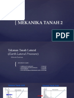 Tekanan Tanah Lateral Menurut Rankine