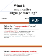 What Is Communicative Language Teaching