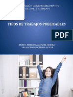 TIPOS DE TRABAJOS PUBLICABLES