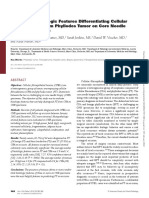 Significant Histologic Features Differentiating Cellular Fibroadenoma From Phyllodes Tumor On Core Needle Biopsy Specimens