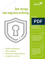 Compliant Data Storage and Long-Term Archiving