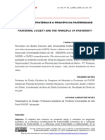 Artigo Publicado A Sociedade Fraterna e o Princpipio Da Fraternidade