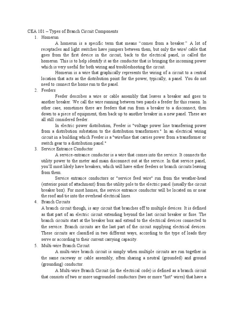 Electrical Circuit Components Guide | PDF | Electrical Wiring ...