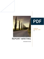 Report Writing: Jahanzaib SUFYAAN - 23997