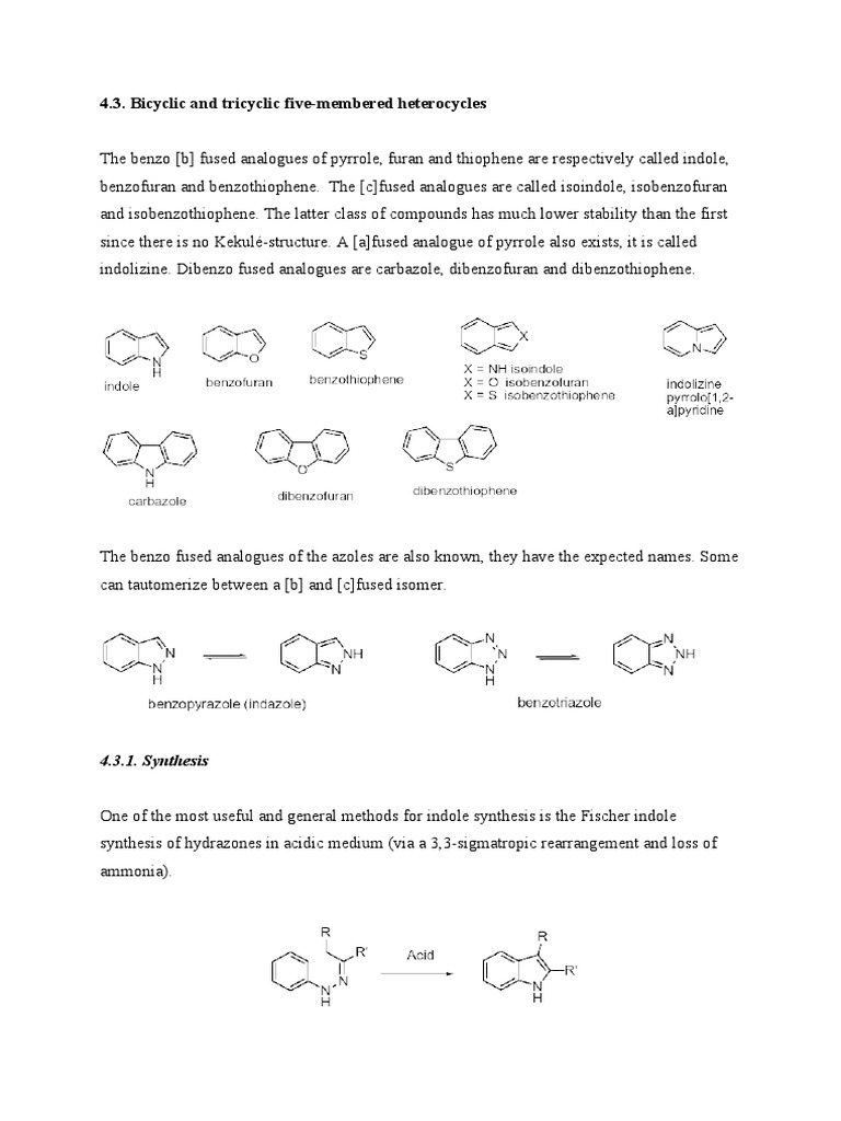 Versatile Methods for the Synthesis of Bicyclic and Tricyclic Five ...