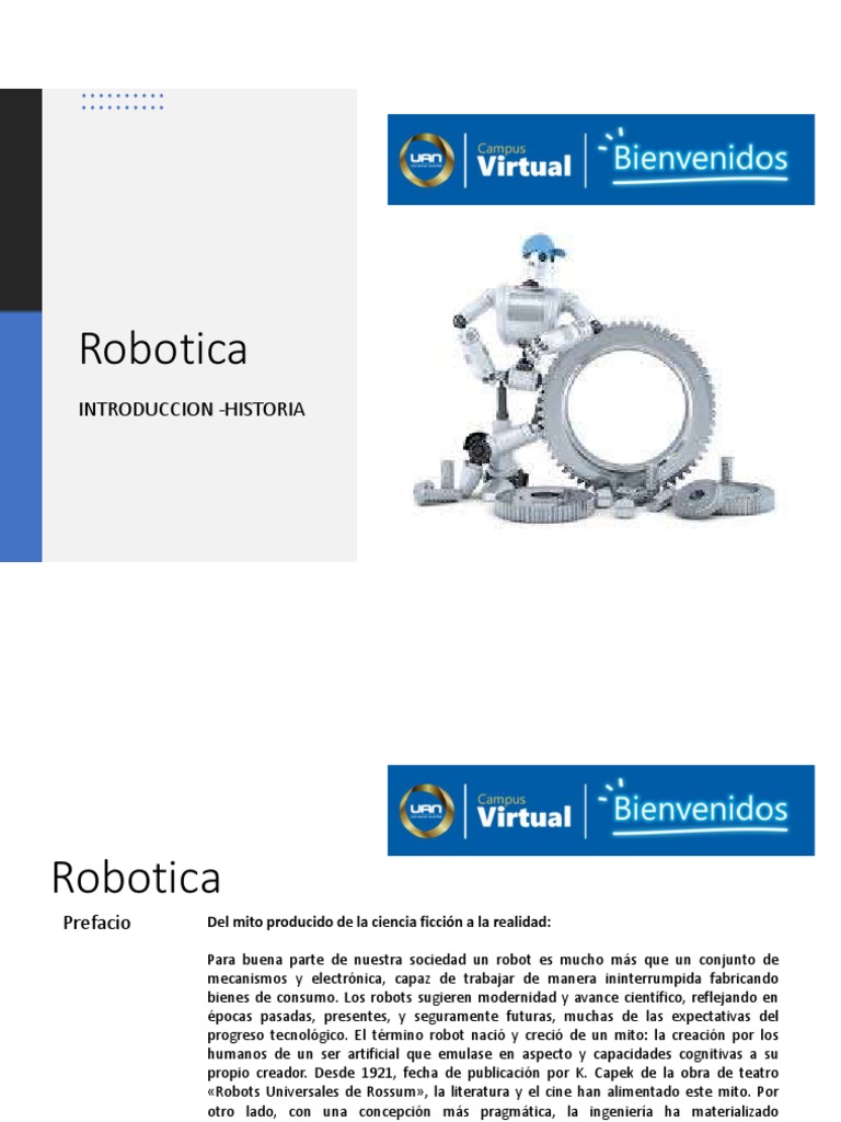 Historia y Evolución de la Robótica | PDF | Robot | Robótica