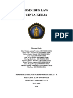 Tita Aprillia Puspa - 185150600111009 - Makalah - Kelompok 1 - Omnibus Law Cipta Kerja Oleh DPR