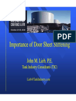 Structural Importance of Door Sheet Stiffening