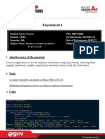 Experiment 1 Java